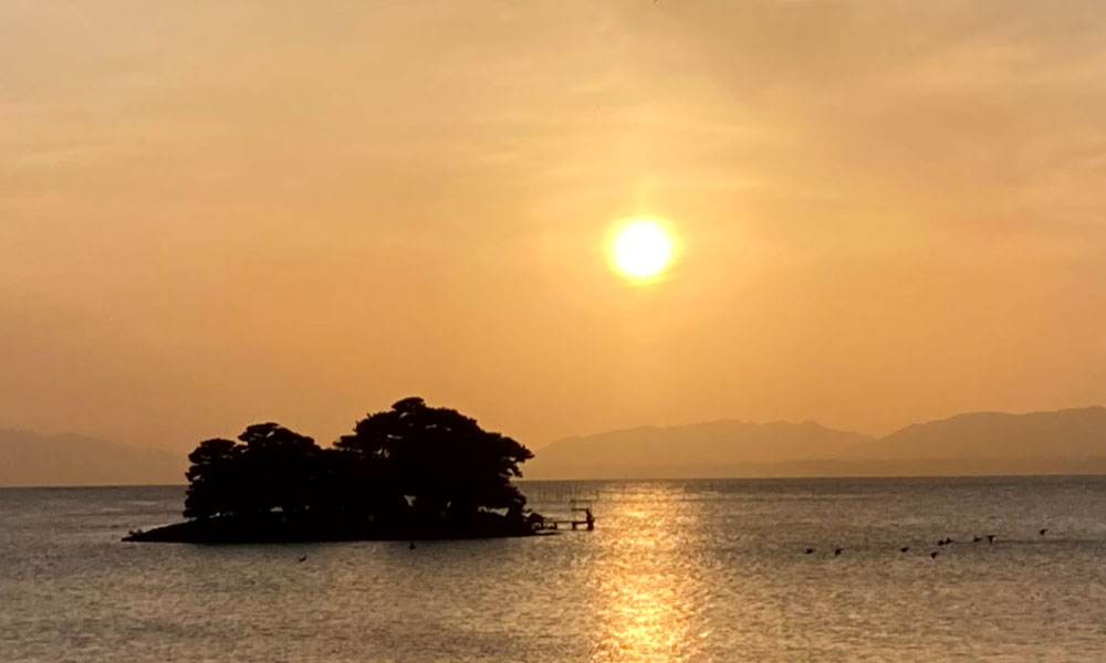 宍道湖の夕日